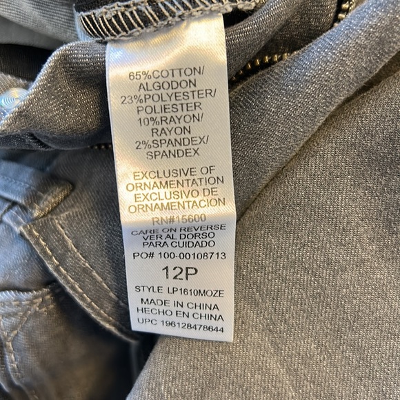 NWT Wit & Wisdom “Ab”solution Luxe Touch Ankle Length Grey Jeans - Picture 5 of 5